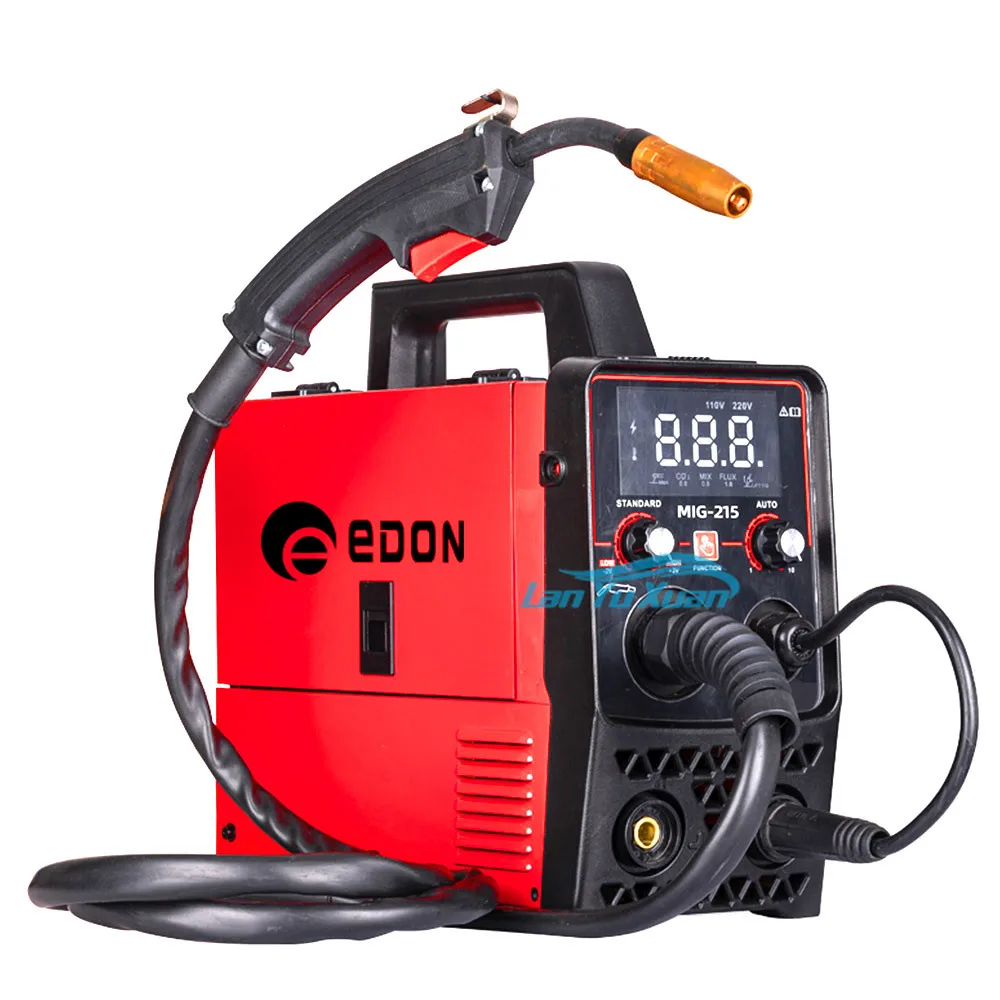 EDON MIG-215 GAS GASLESS CO2 WELDING MACHE 4 3 MAG MMA WELDER