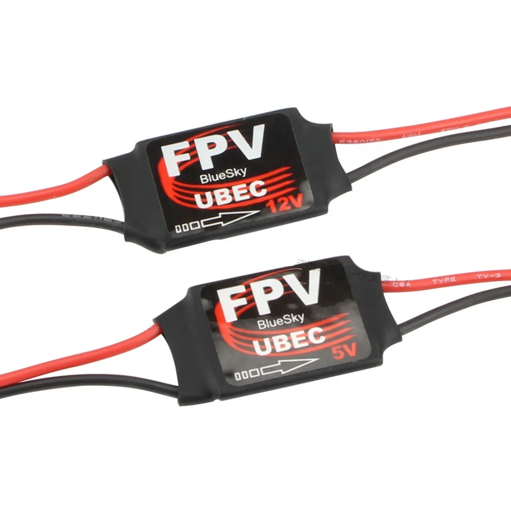 30PCS BlueSky UBEC Mini BEC JST Connector 5V/12V 3A DC-DC Converter Step Module For RC FPV Plane Cameras Gimbals Durable Plastic