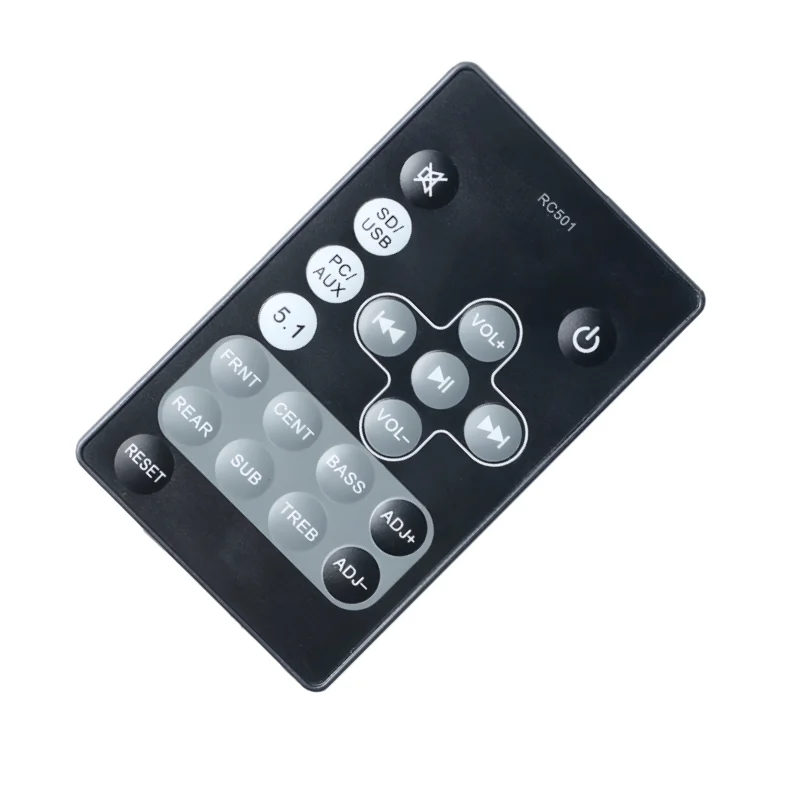 Edifier Key Large Remote Control Replacement Black Fit for RC501 R501BT R501TIII RC501T3 BRITZ BR-5100-T3 5.1 Sound Speaker