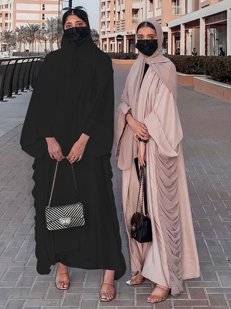 Eid Abaya Dress Muslim Women Party Abayas Ramadan Dubai Islam Pleated Long Dresses Kaftan Robe Longue Musulmane Vestidos Largos