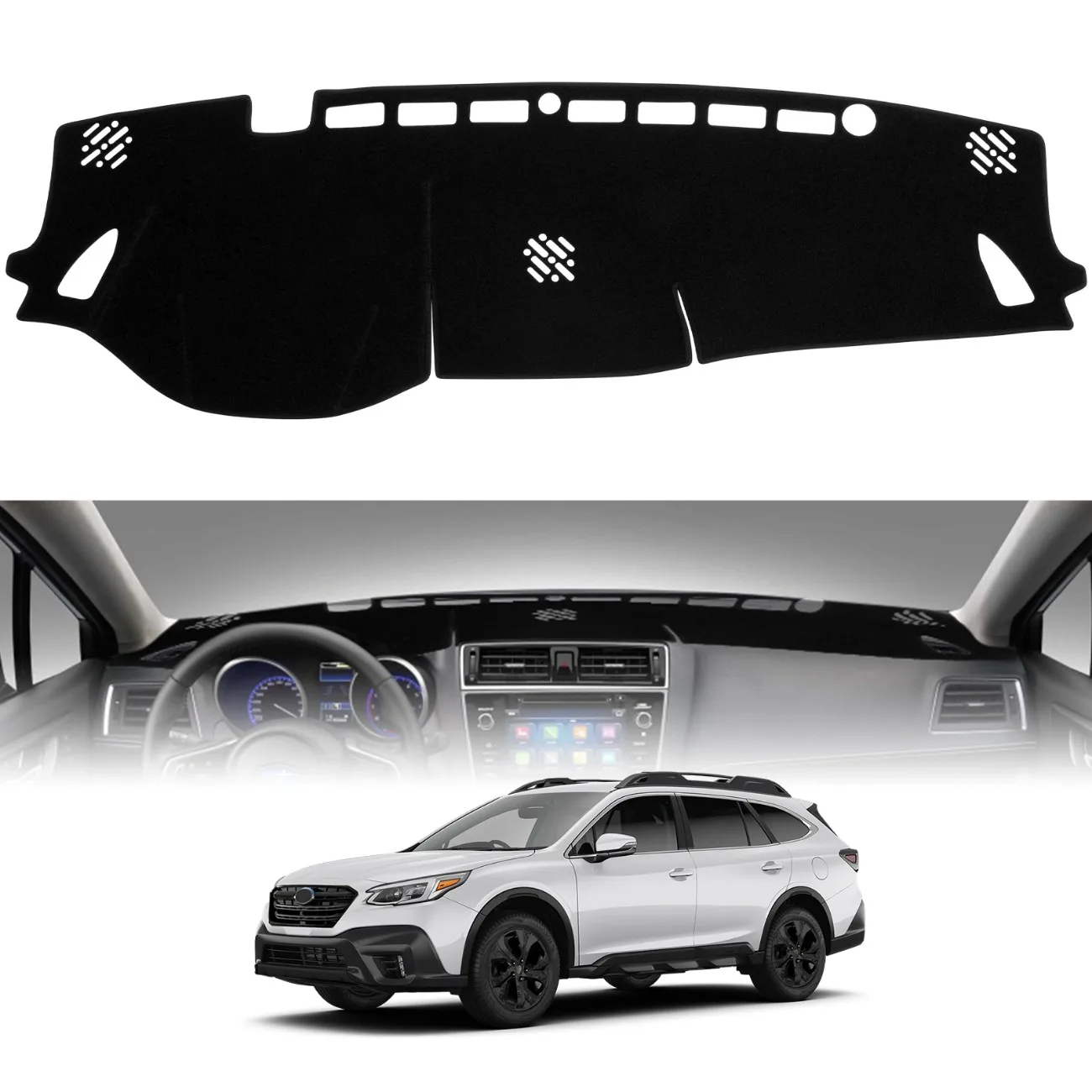 Dashboard Cover Mat for Subaru Outback 2020 2021 2022 2023 2024 2025 Accessories Sunshade Glare UV Rays Protector Interior