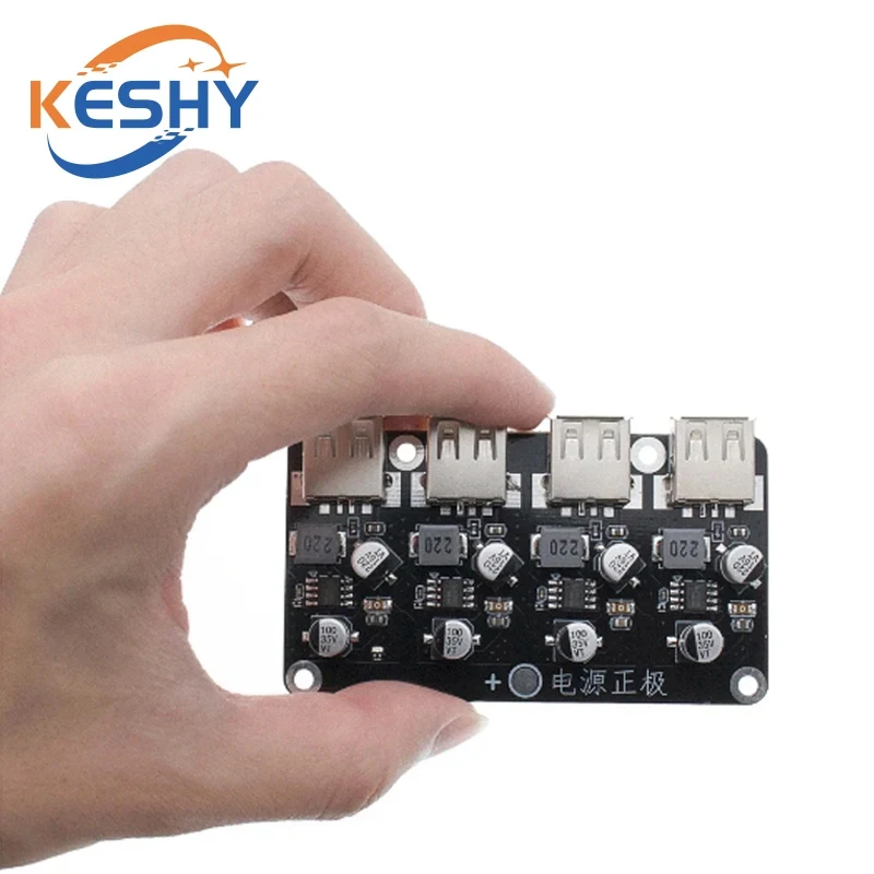 USB QC3.0 QC2.0 DC-DC Buck Converter Charging Step Down Module 6-32V 9V 12V 24V to Fast Quick Charger Circuit Board 3V 5V 12V