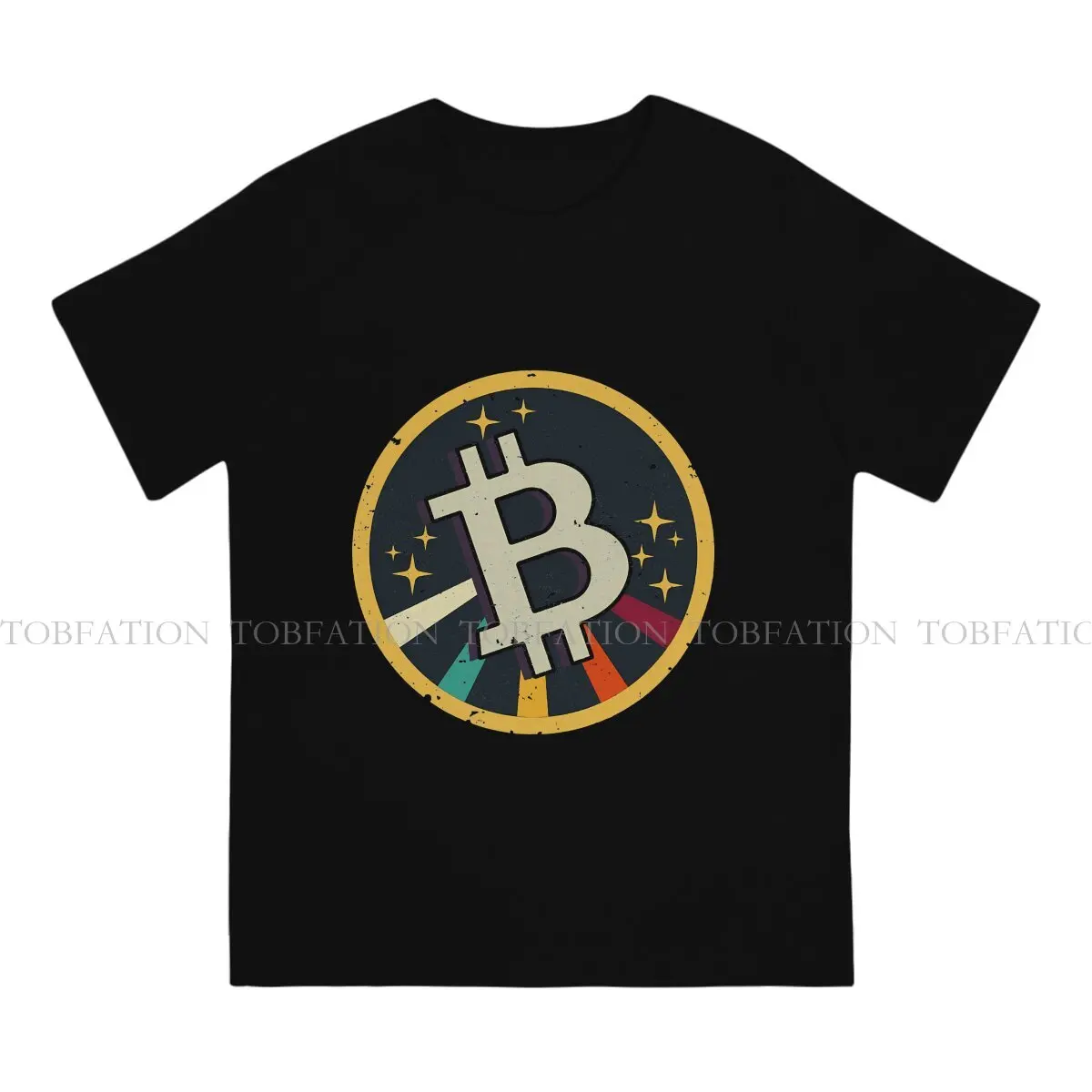 Colorful Design Harajuku TShirt Vintage Bitcoin Cryptocurrency Style Streetwear Casual T Shirt Male Tee Special Gift Clothes