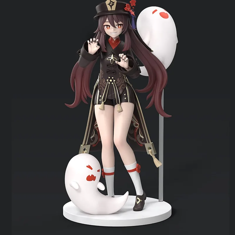 

Game Genshin Impact Hutao Figure with Hu Tao Ghost 18CM Action Figures Model Toy Anime Collectible Model Kids Toys