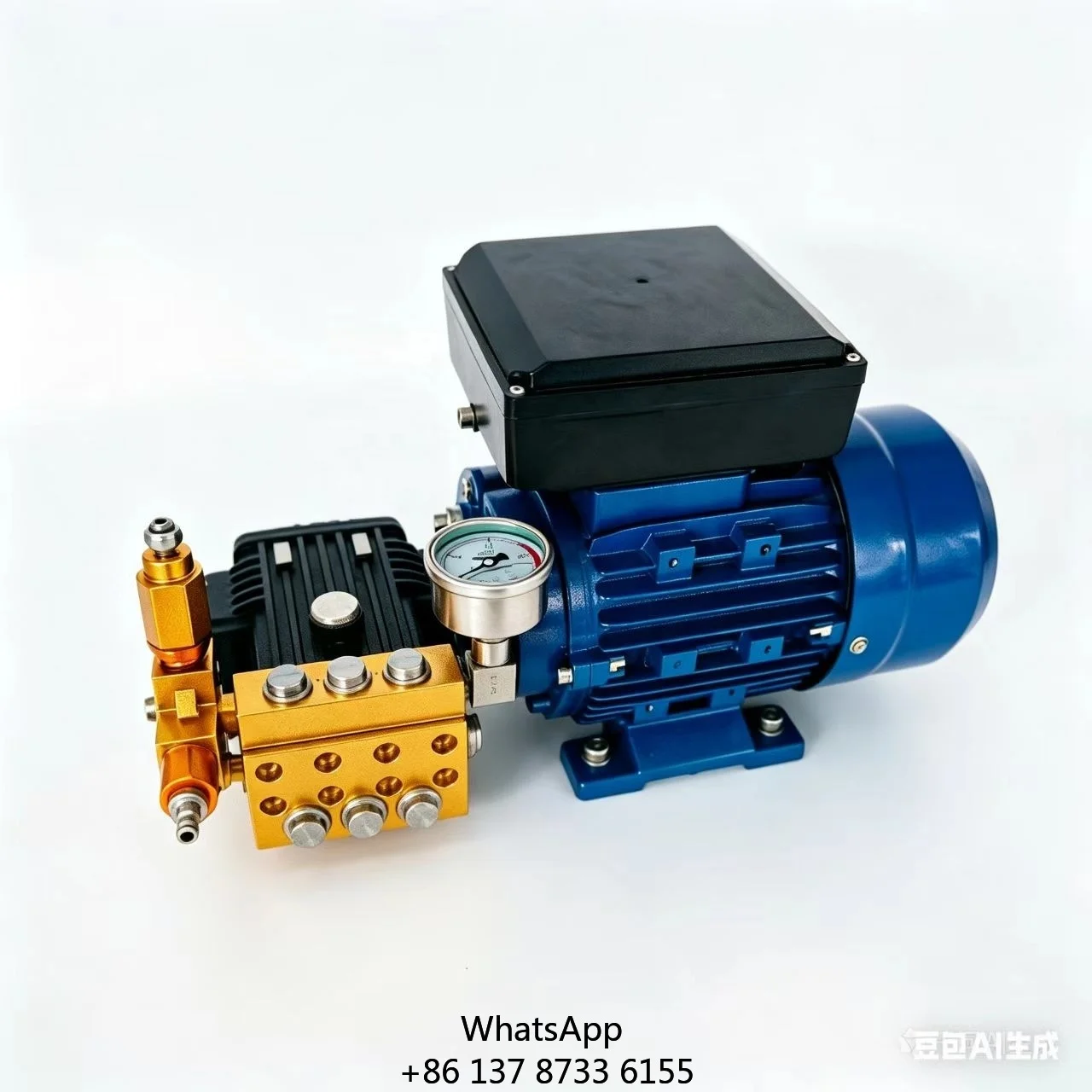

1406C New Electric High-pressure Heavy Duty Car Wash Machine 1100W 2800r 80Bar 7.6L/min High Pressure Crankshaft Pump