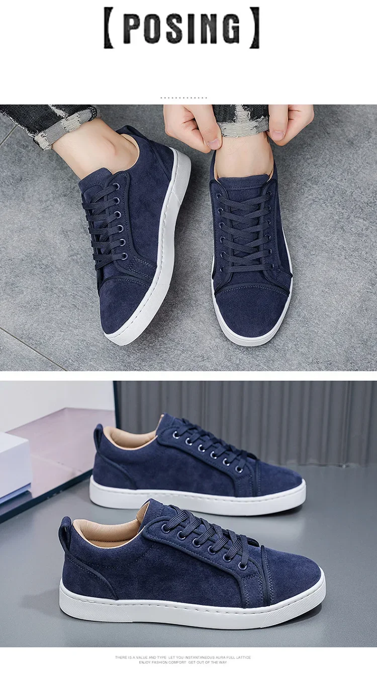 2026 New Spring Autumn Men's Board Shoes Versatile Men's Casual Single Shoes Anti Slip Sports Shoes