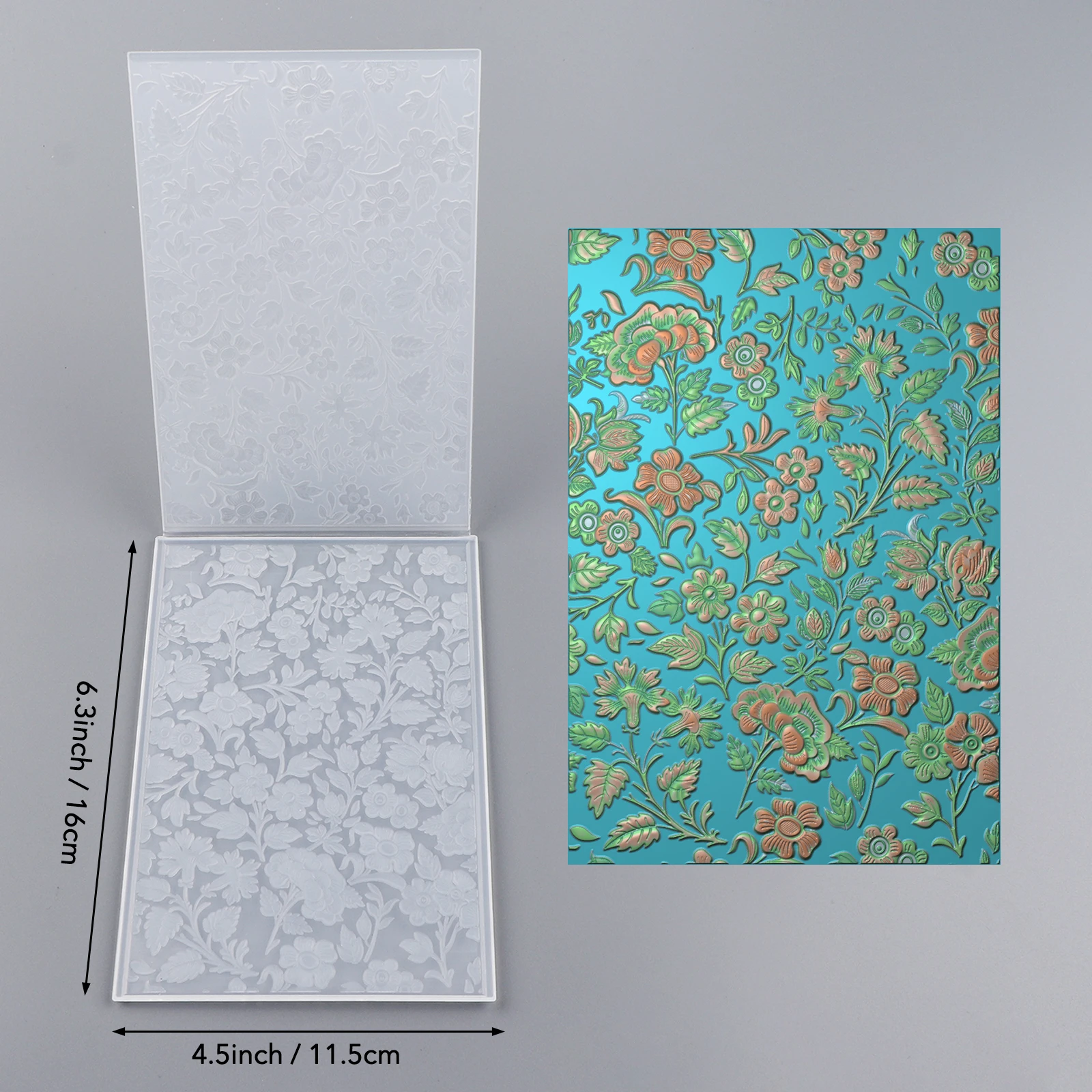 Flowers 3D Embossing Folder and Matching Dies for Adding Textured Detail To Paper Crafting Card Making Supplies