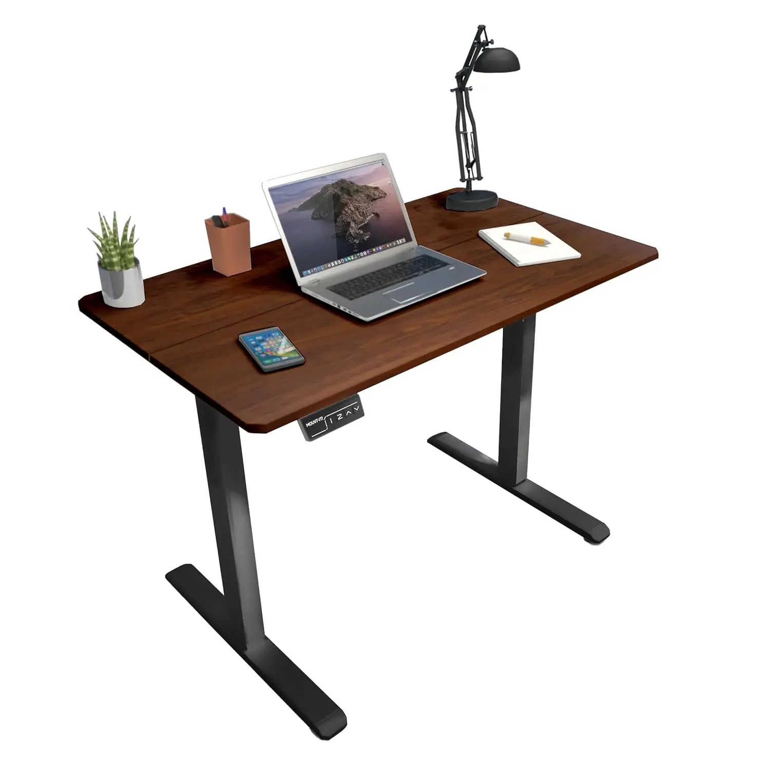 

Motorized Standing Desk 40x24 – Height Adjustable Sit to Stand Desk for Home Office, Compact Ergonomic Workstation, Customized