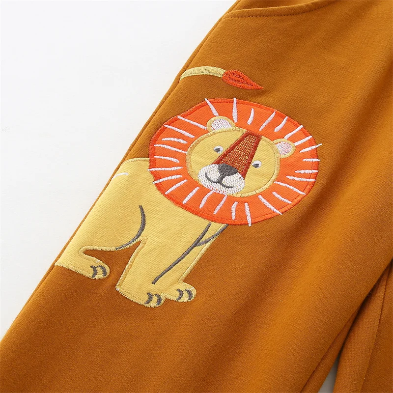 Jumping Meters 2-7T Hallowween Boys Sweatpants Tiger Lion Girls Pants Full Length Children's Clothes Drawstring Kids Trousers