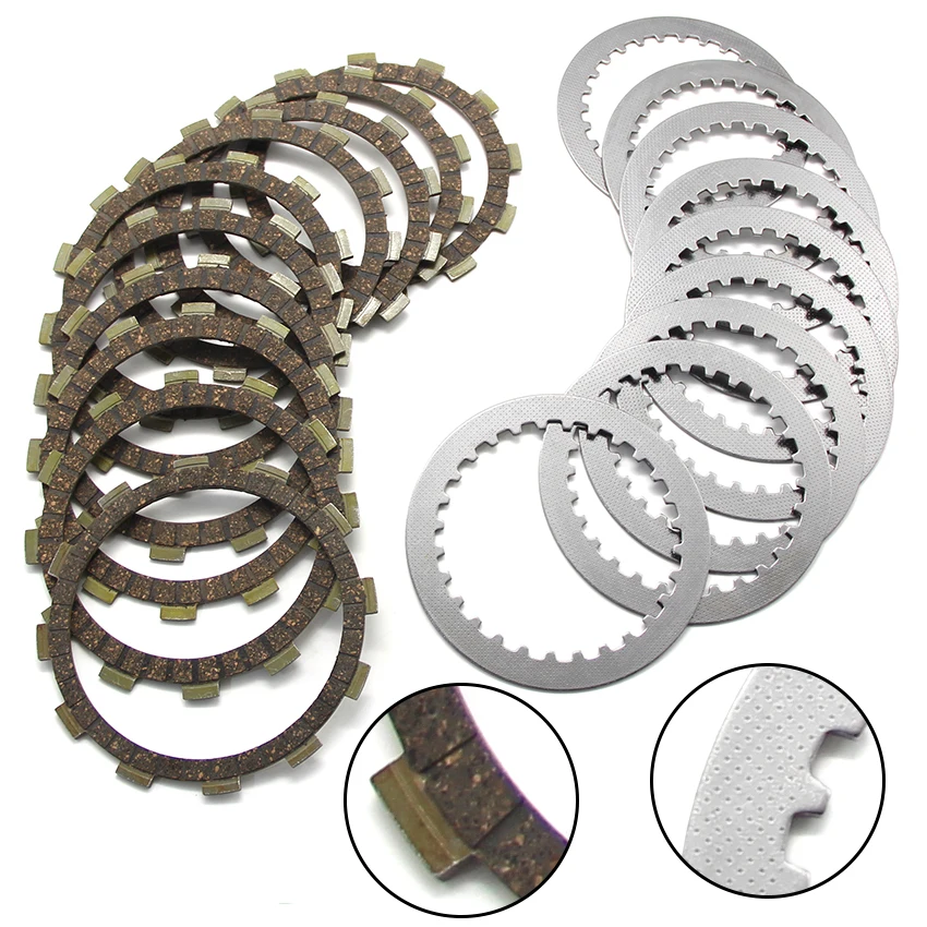 

Motorcycle Friction Clutch Plates For Suzuki GV1200GL F/F2 Madura OEM:21441-37400 21442-37401 21451-05A00 1985-1986