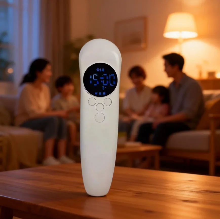 

650nm 880nm Infrared Laser Knee Massager | LCD Touch Display & Heating Physiotherapy for Pain Relief & Rehabilitation