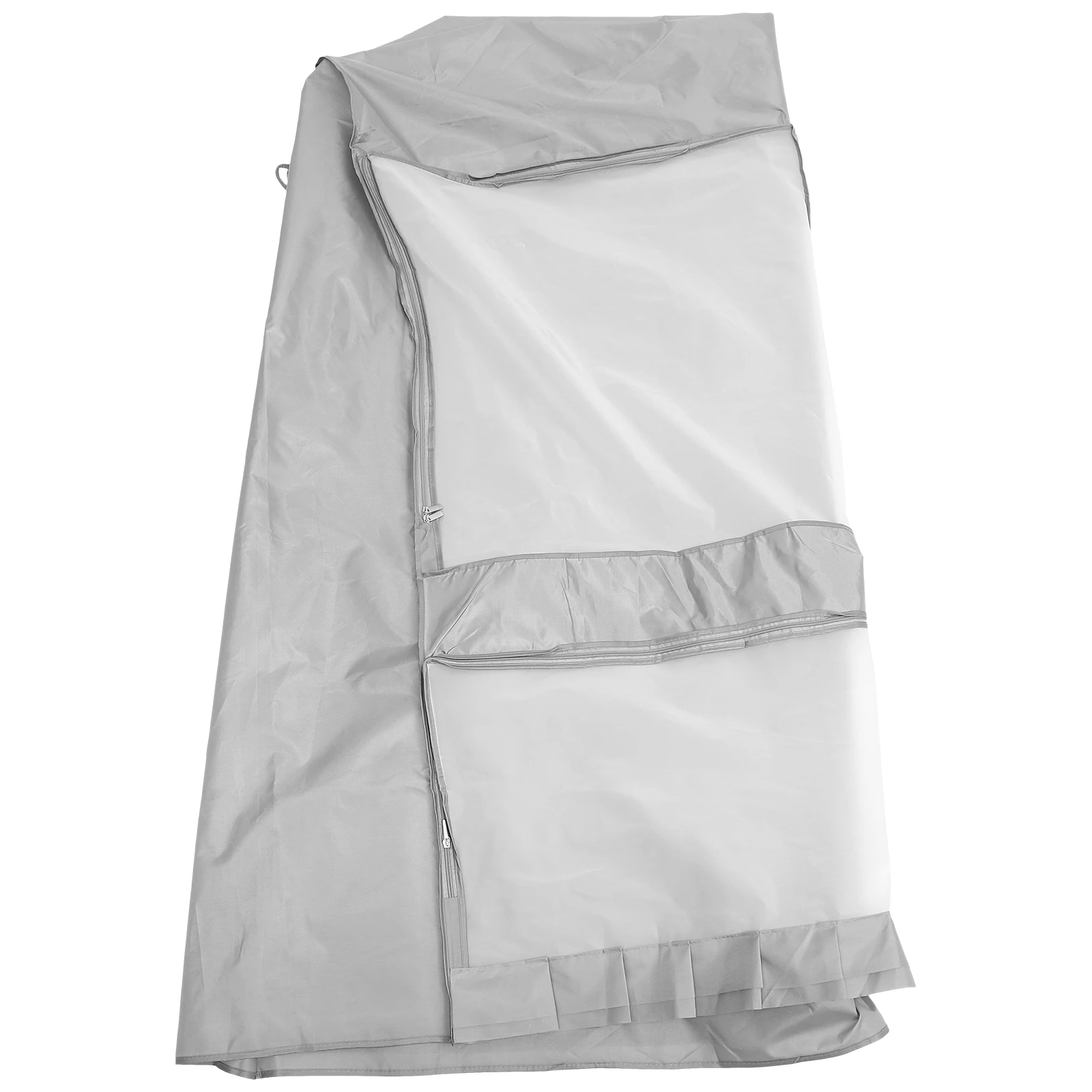 

Oxford Clothing Rack Cover Gray Widening Clear Wardrobe Protector Clothes Storage Best Gift for Mother