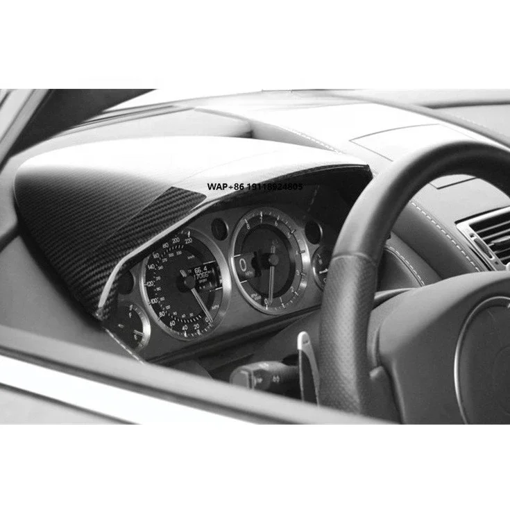 

Dry Carbon Fiber 2006 to 2015 V8 Vantage & S V12 Vantage & S Instrument Cluster Cover Meter Hood Replacement for V8 V12