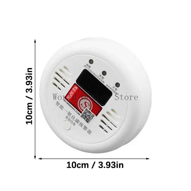 Allarme monossido carbonio portatile con avvisi vocali visualizzazione digitale Dispositivo rilevatori gas wireless