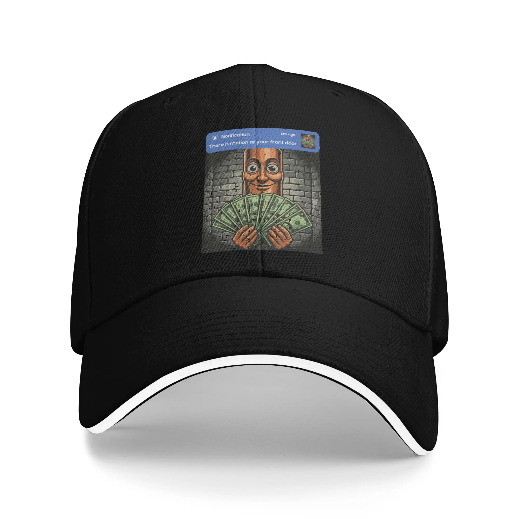 Tung Tung Sahur There is Motion Front Door Meme Baseball Cap  Stylish Trucker Hat Summer Men Women Tennis Skate Baseball Caps