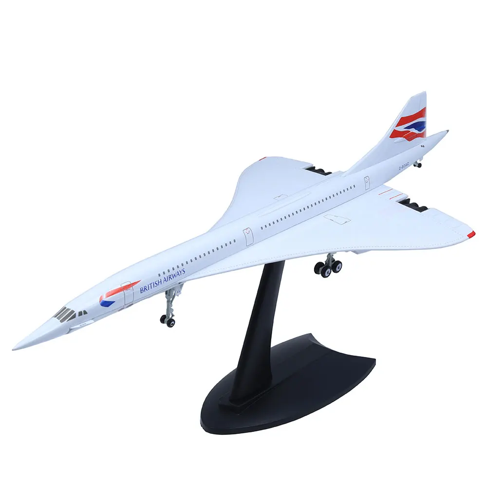Modelo de Metal de avión Die-case British Airways de Concorde a escala 1/200 para regalo