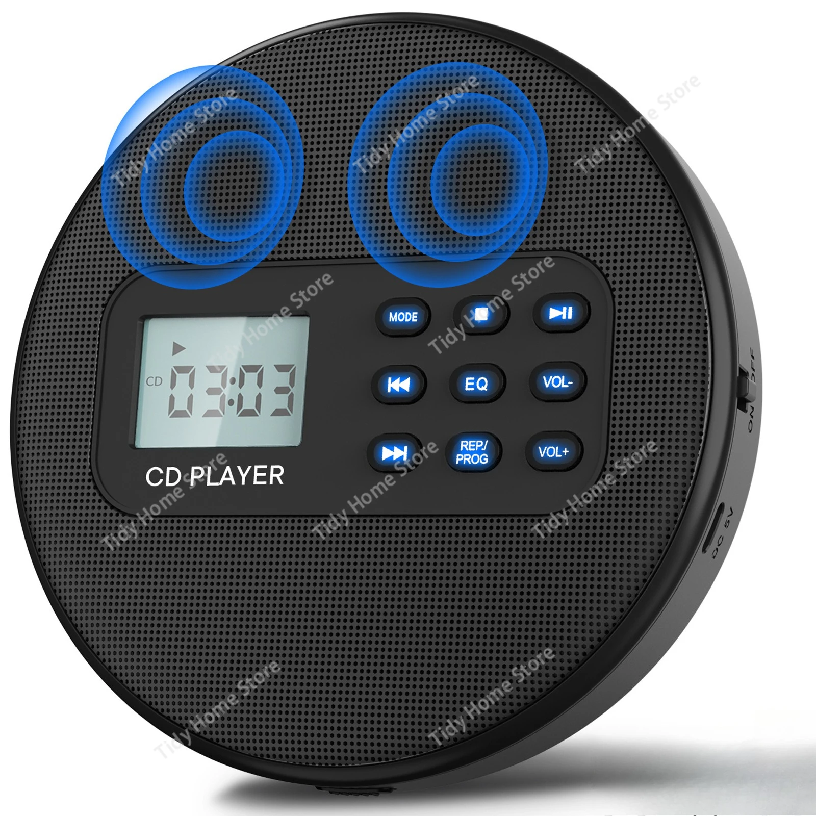 Dual-Speaker CD Player, CD Album, MP3 Walkman, Portable CD Player