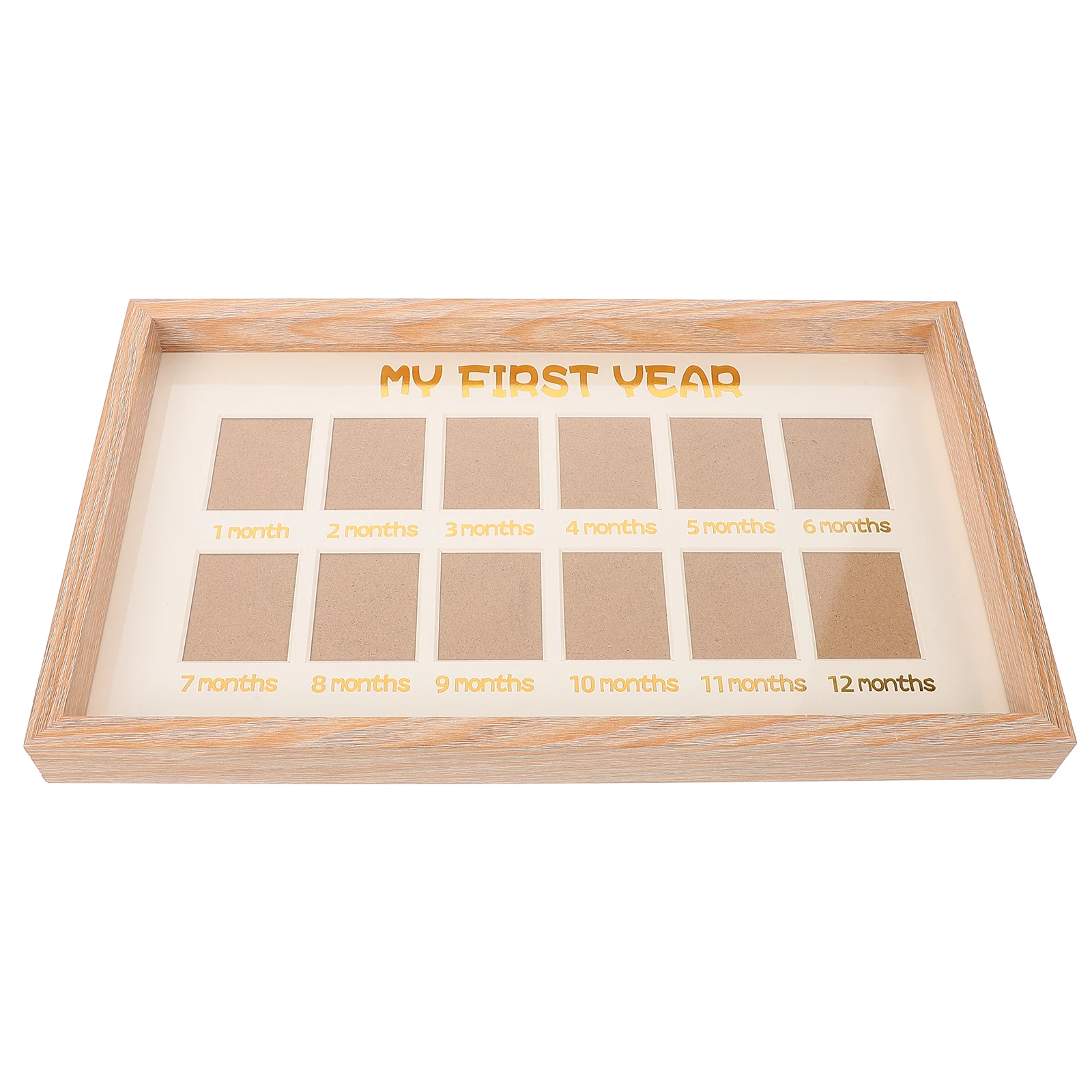 Growth Memorial 12 Month Milestone Photo Frame Milestone Baby First Year Keepsake Infant Picture Frame Baby Shower Gift