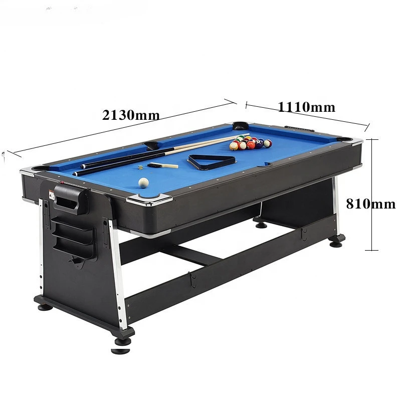 Multi Game Snooker Billiard Tables Pool Factory Price Rotatable 4 in 1 Combo Pool Table Tennis