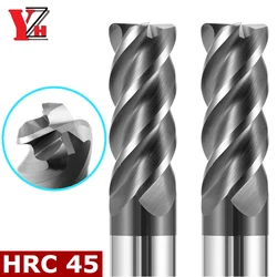 Corner Radius End Mill HRC45 4 Flutes CNC R Bullnose Cutter Tungsten Carbide Steel 2R0.5 3R0.5 4R0.5 5R0.5 6R0.5 8R0.5 10R0.5