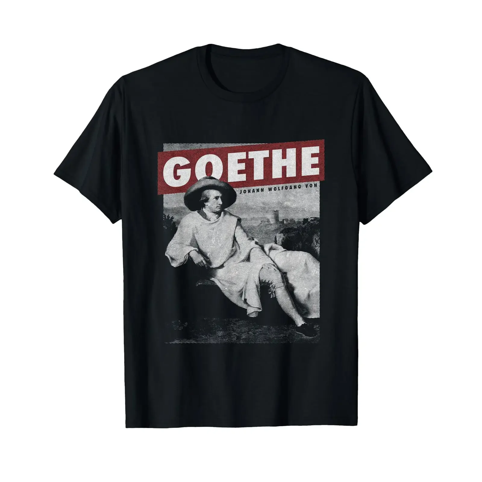Writer Poet Author Johann Wolfang Von Goethe T Shirt black s vintage Washed streetwear Slightly Stylish Top For Everyday Wear