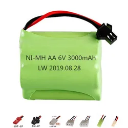 Akumulator NiMH 6v 3000mAh do zabawek Rc Samochody Czołgi Roboty RC Pistolet 6v Akumulator AA do łodzi rc 1szt.