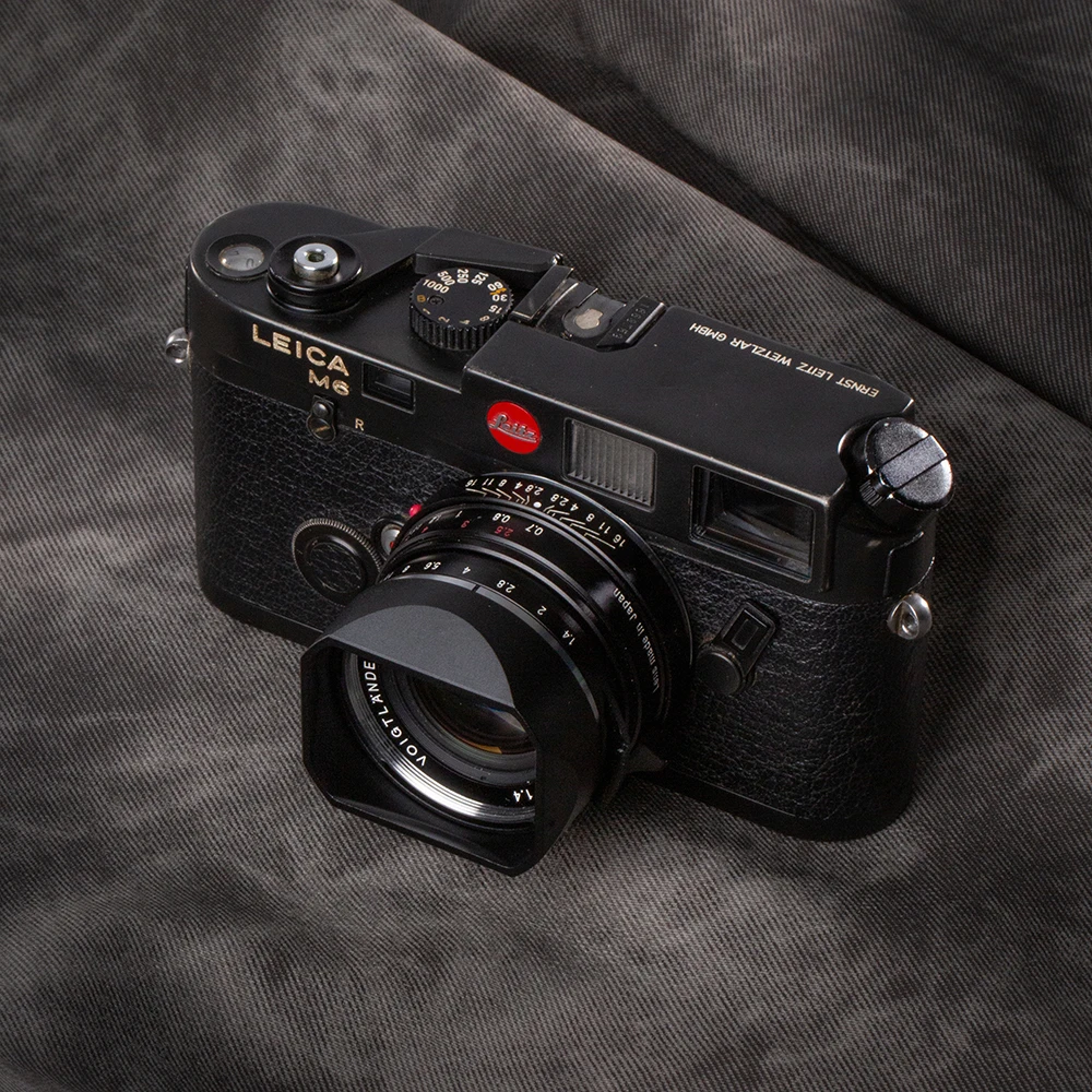 軽量スクエアメタルレンズフード Voigtlander 35mm F1.4用 VM 40 1.4 50 1.5用 Leica 35F2aa レンズシェード キャップ付き LH-6