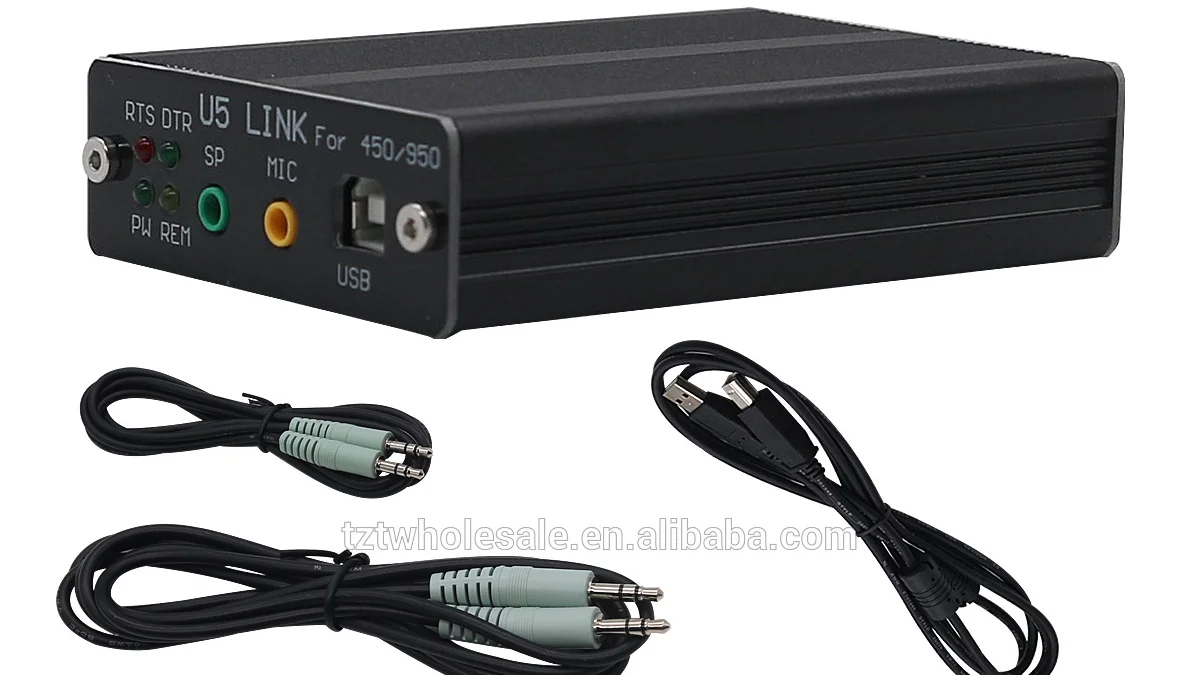 USB PC Linker Adapter Radio Connector for YAESU FT-450D FT-950D DX1200 FT991 U5 LINK + 5 Cables