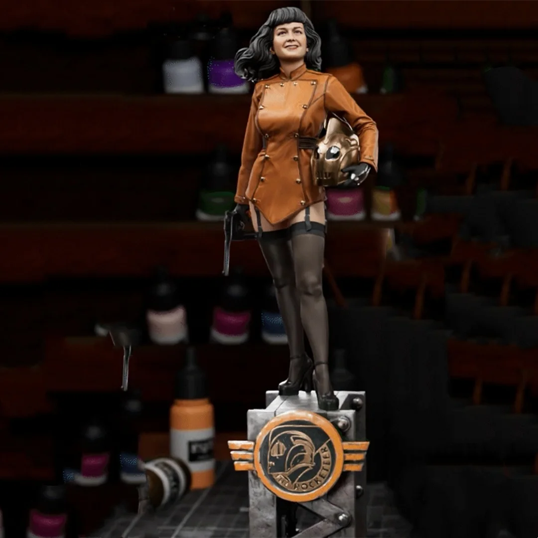 

1/24 Scale Resin Figure A smiling woman Assemble Model Kit Unassembled and Unpainted 3D printing DIY toy