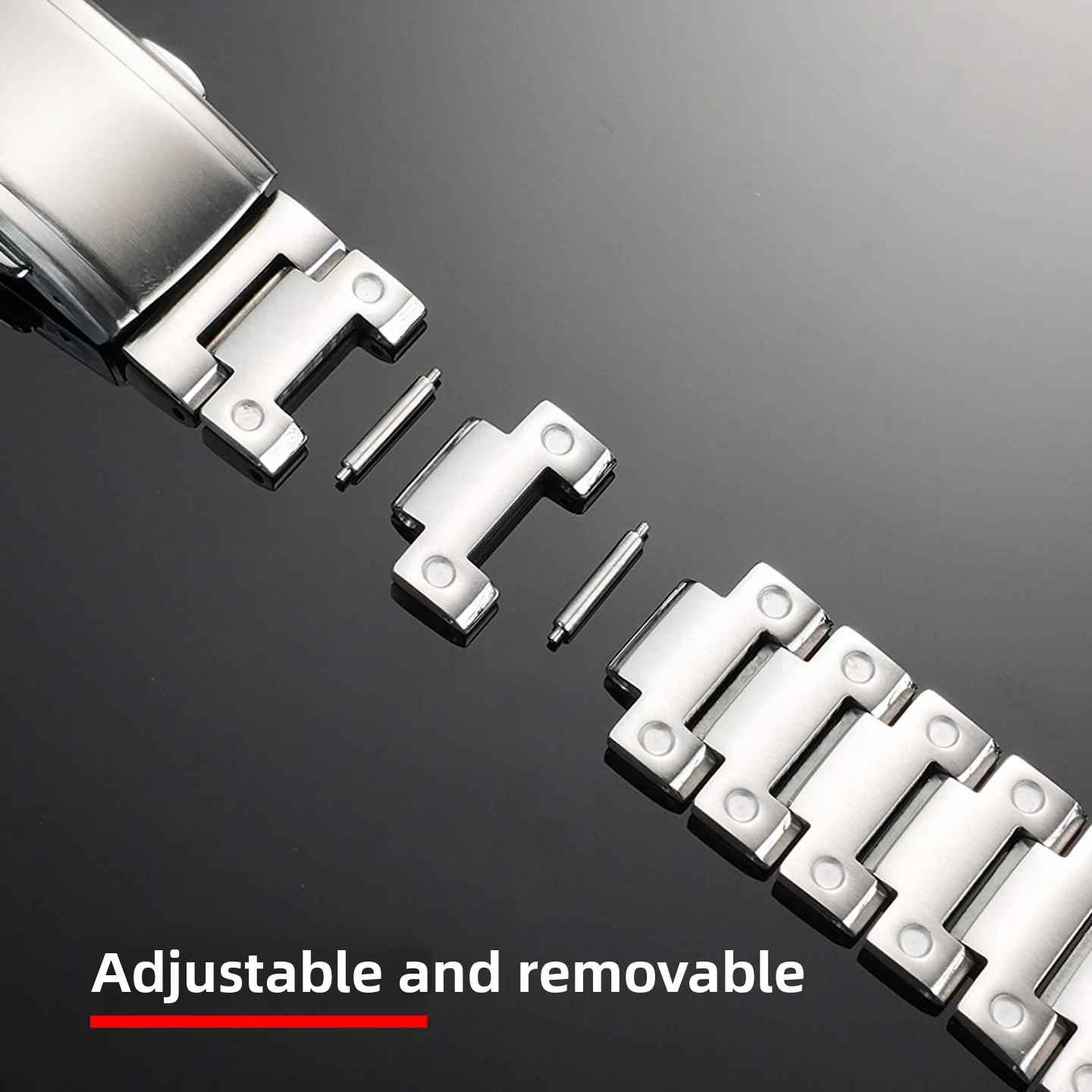 GM2100 Высококачественный металлический ремешок для Casio G-SHOCK GM 2100 GM-2100, ремешок для часов из нержавеющей стали, мужской сменный браслет, браслет