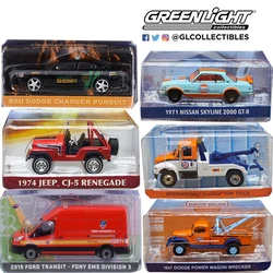 Greenlight 1/64 Proportion New style ford anniversary Series 16 Dodge Diecast Model Alloy Car Child Christmas Gift