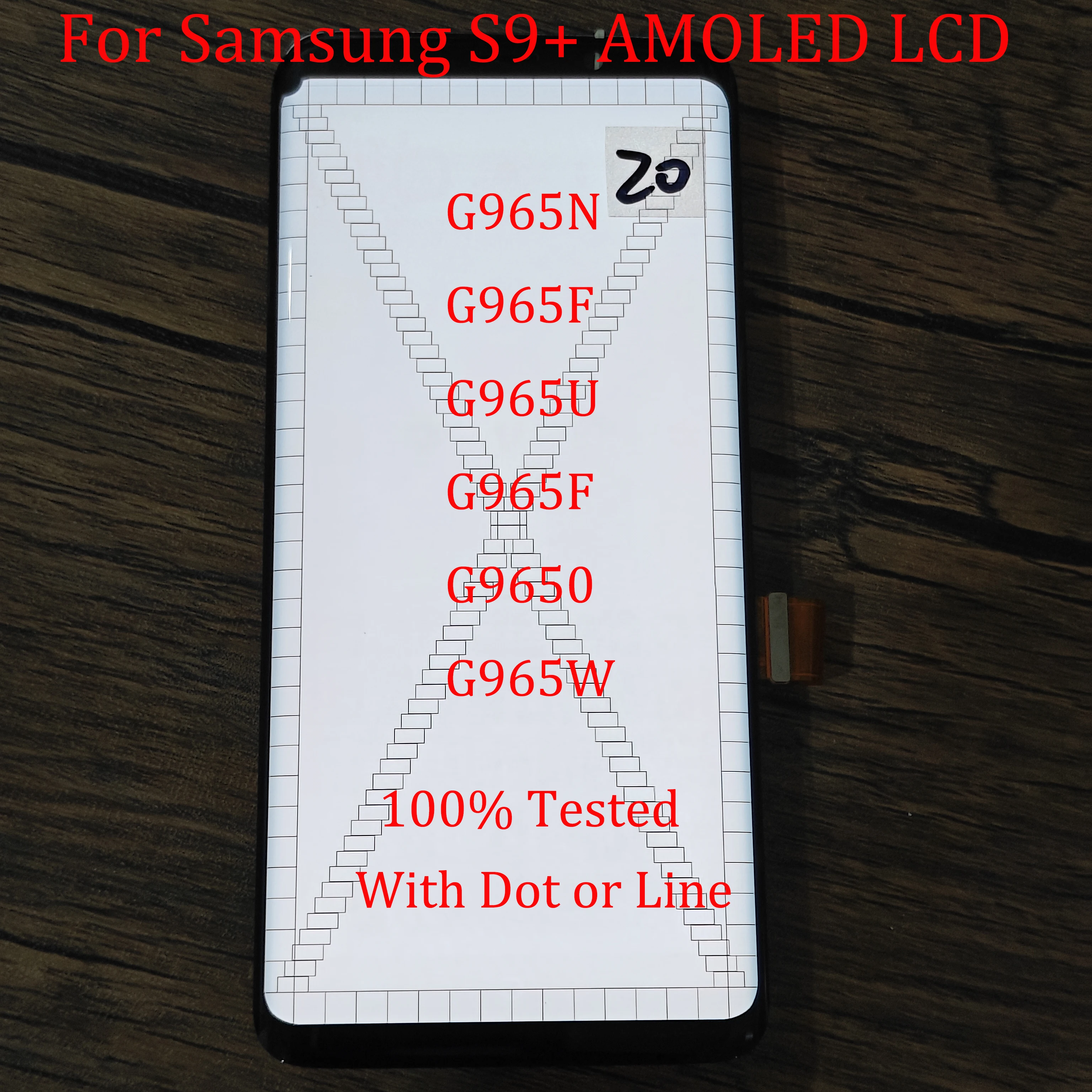 Super AMOLED LCD For Samsung Galaxy S9 Plus G965 G965F Touch Screen display S9+ lcd With defect Digitizer Assembly Replacement