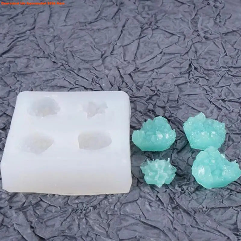 Crystal Cluster Mold Resin Simulation Original Stone UV Epoxy Resin Mold Handmade Decorations Crystal Stone Casting Mold
