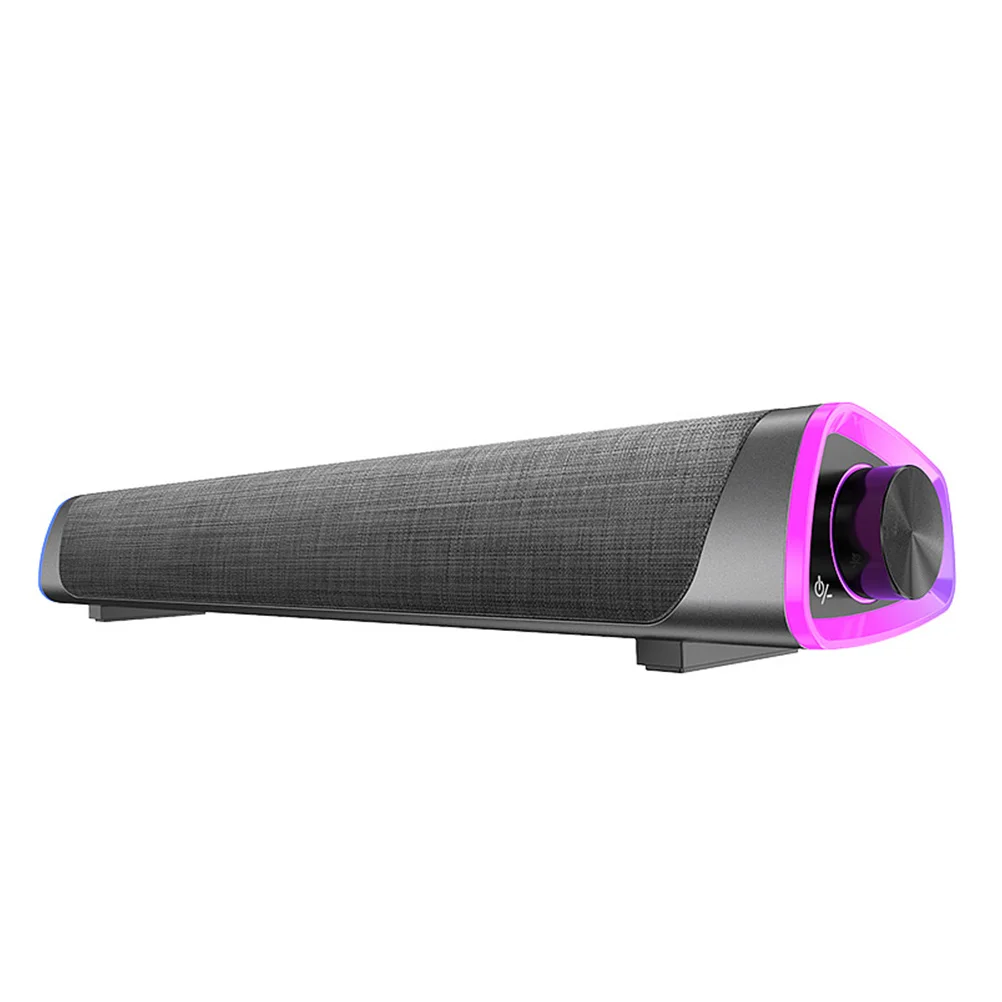 

Wired Soundbar Audio Speaker Home Office School Practical Stereo Mini Desktop Compact Dual Horns Clear Sound Quality Powerful