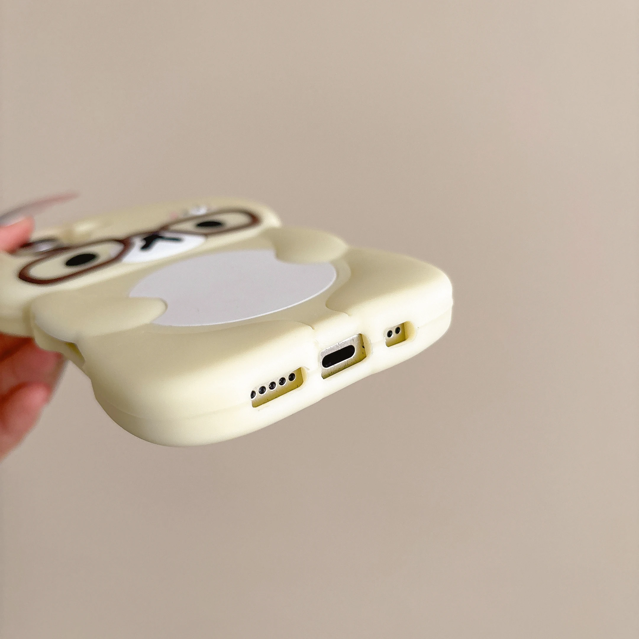 Für iPhone 18 17 16 15 14 13 12 11 Pro Max mini Plus Xs XR 6 7 8 Plus Brillen Rilakkuma Bär Silikon Weiche Hülle – Detail 7
