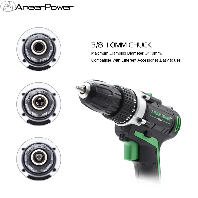 12V 16V 21V 25V 플러스 이중 속도 전기 드릴 무선 핸드 드릴 미니 전기 스크루 드라이버 충전식 리튬 배터리 드릴