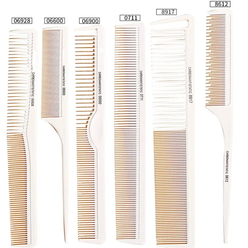 Professional Hair Dye Comb One-way Weave Highlighting Foiling Sectioning Highlight Cutting Combs Salon Hairdressing Tool