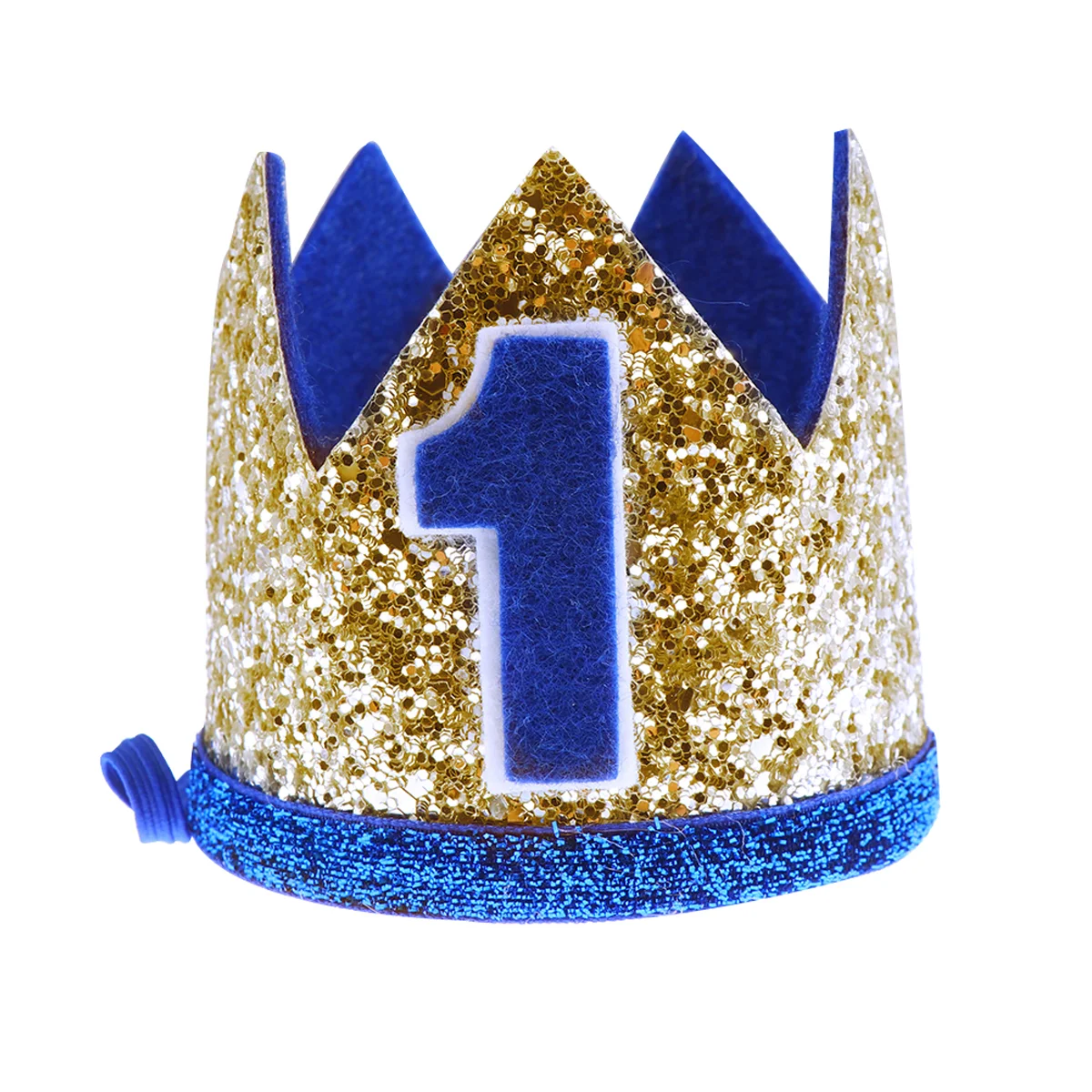 1st Birthday Crown Kids Birthday Party Crown Blue 1 Number Printing Headdress Tiara Party Supplies crown hat