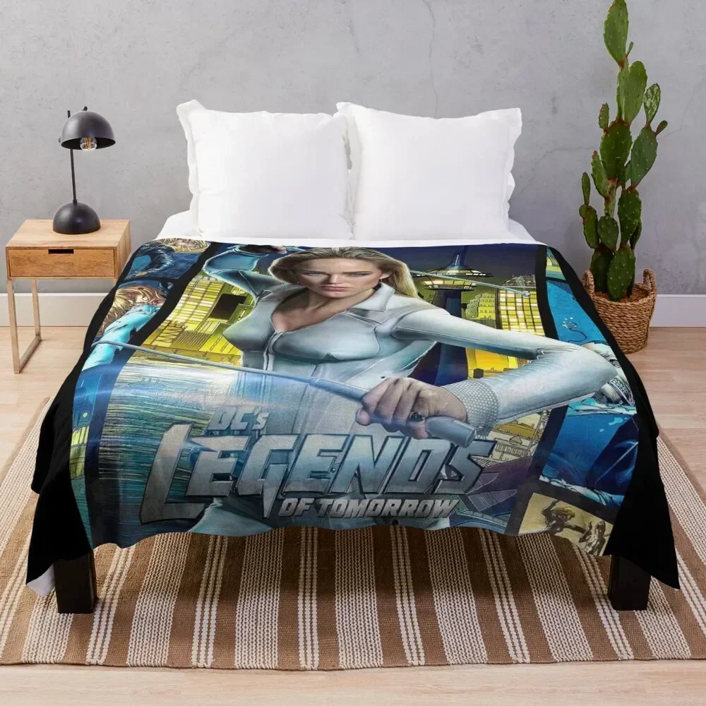 White Canary Poster Throw Blanket Sofa Throw Flannel Fabric Blankets