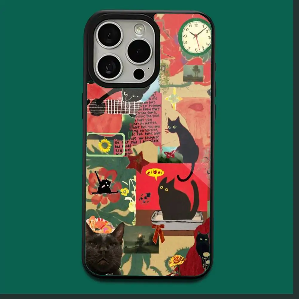 أدريان لينكر - حافظة هاتف فنية لألبوم الأغاني لهواتف iPhone 16,15,14,13,12,11,Plus,Pro,Max,Mini Magesafe شحن لاسلكي مغناطيسي