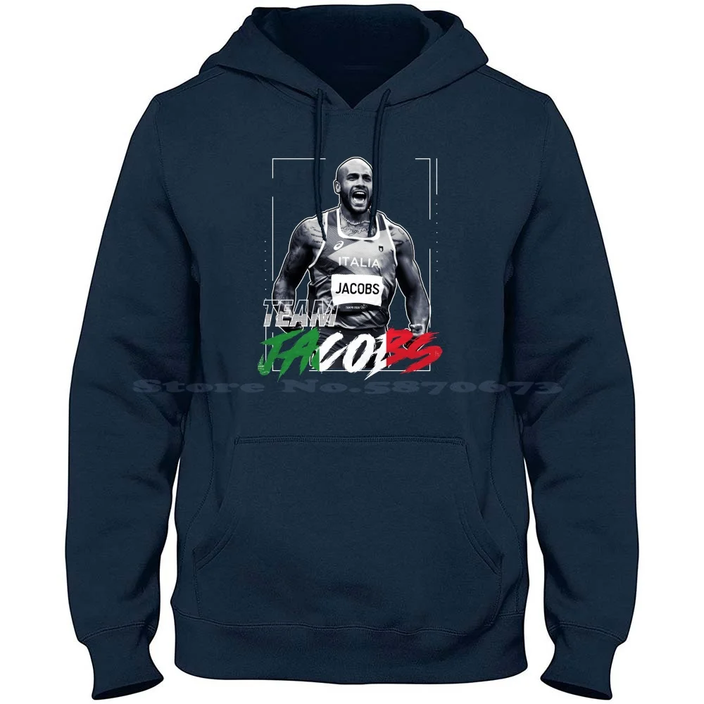 Marcell Jacobs Team 100% Pure Cotton Hoodie Tshirt Marcell Jacobs Men Marcell Jacobs Women