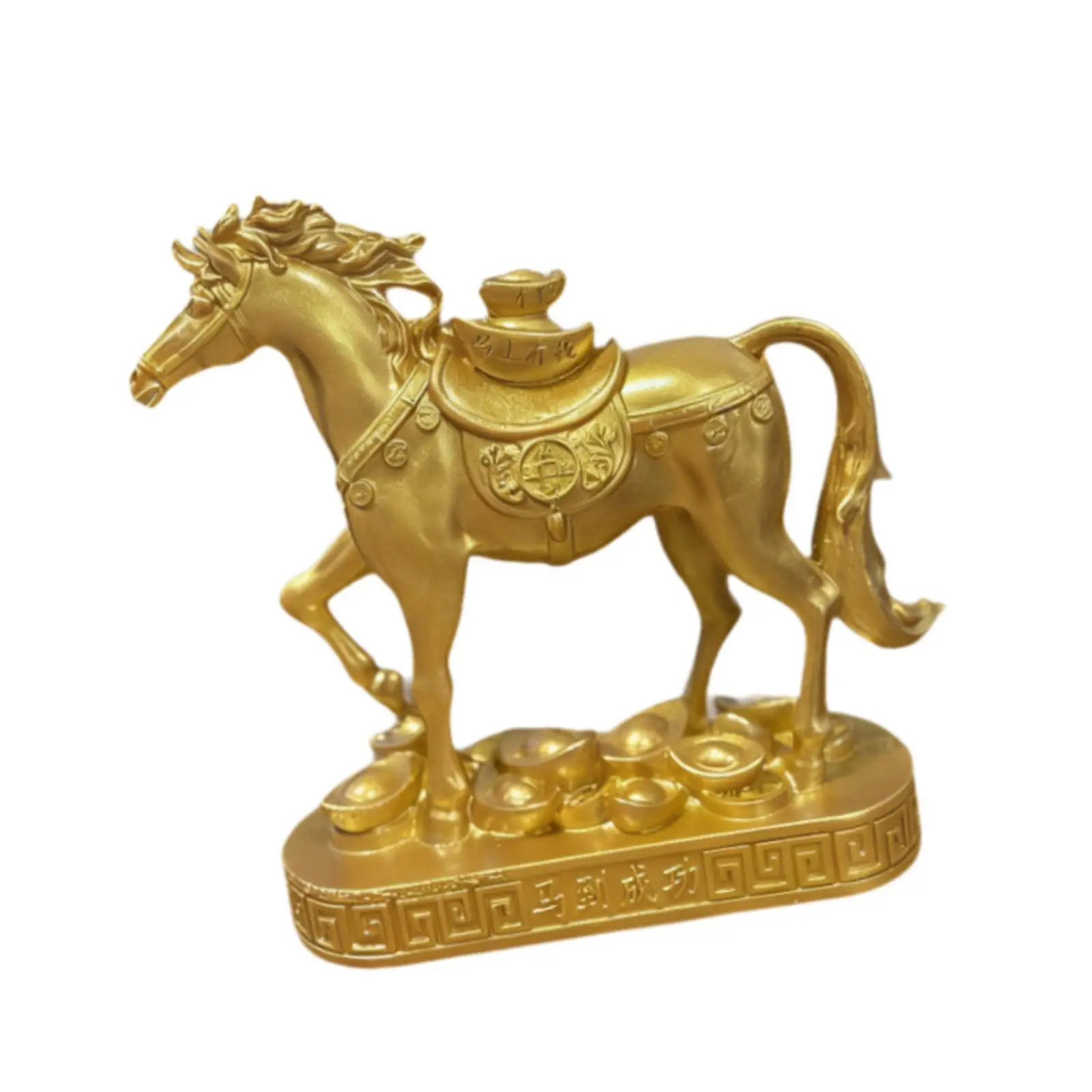 Horse Statue Horse Figurine Tabletop Decoration Art Craft Unique Collectible Blessing Souvenir for Bookshelf Cabinet Gift