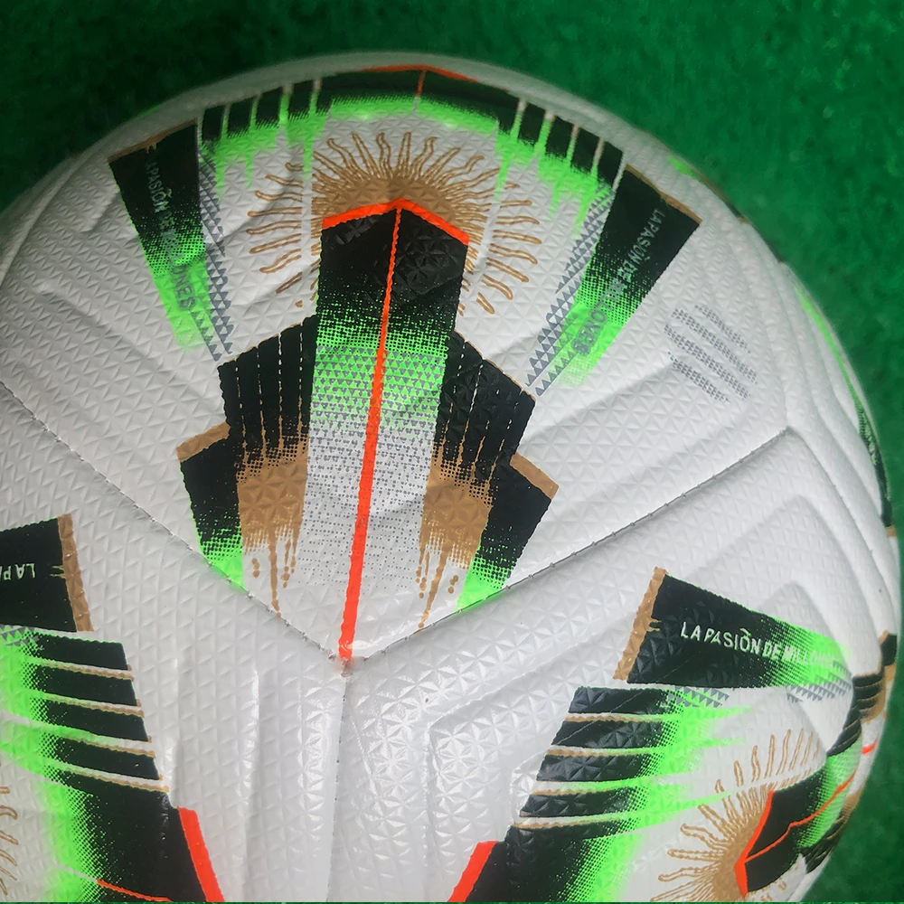 جودة عالية حجم حقيقي 5 كرات كرة القدم مادة البولي يوريثان القياسية في الهواء الطلق مباراة رسمية لعبة التدريب كرات القدم Futbol Voetbal