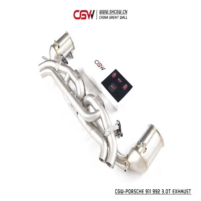 Wild Sound Stainless Steel Valvetronic Full System Exhaust Muffler Catback Tips for  992 3.0T 2020 - view 2