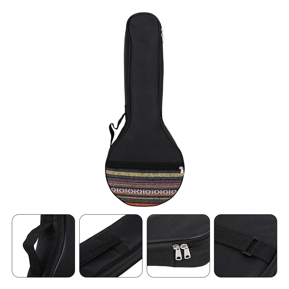 

1Pcs 4 String Non-Woven Cloth Cushion Protective Portable Carrying Bag Adjustable Shoulder Strap Banjo Pouch Organizer
