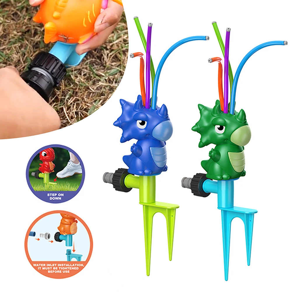 Lovely Children's Dinosaur Sprinkler Toys Animal Spinnings Sprinkler Toy For Boys Girls