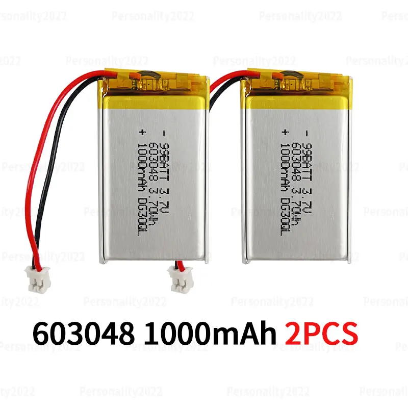 603048   3,7 V Akku 1000 mAh wiederaufladbare Lithium-Batterien Polymerzelle für Spielekonsolen-Controller Sehnenpistole Bluetooth-Headset 3