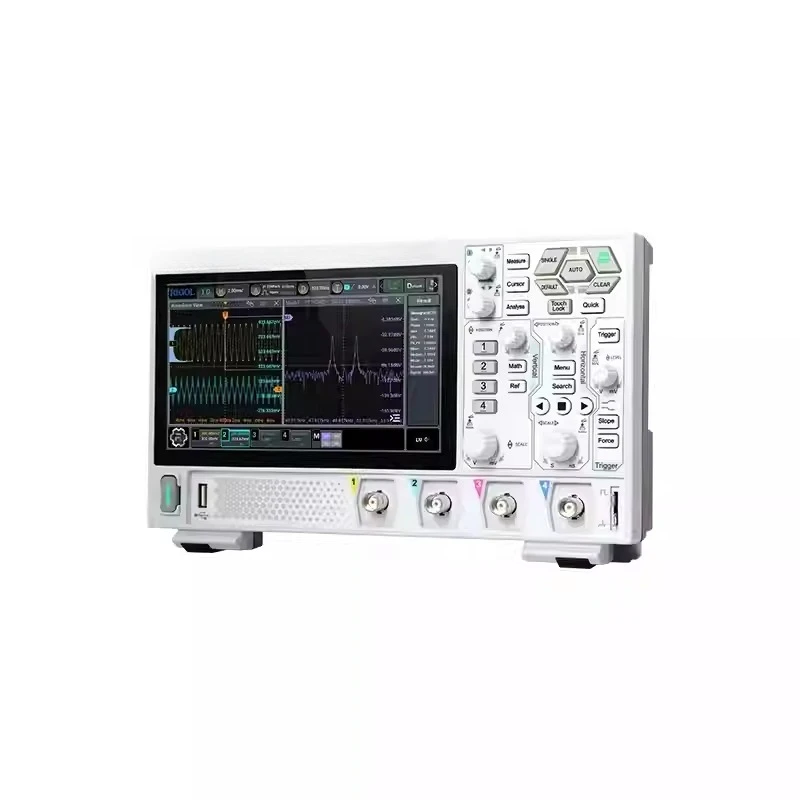 

DHO814 100MHz 4-Channel 12Bit Portable High Resolution Digital Oscilloscope With 7-inch Touch Screen & 4PCS 150MHz Probes