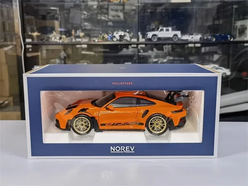 Norev-Porsche 911 992 gt3 rs車モデル、シミュレーション合金、スポーツカーコレクション、部屋の装飾、男の子へのギフト、2022, 1:18