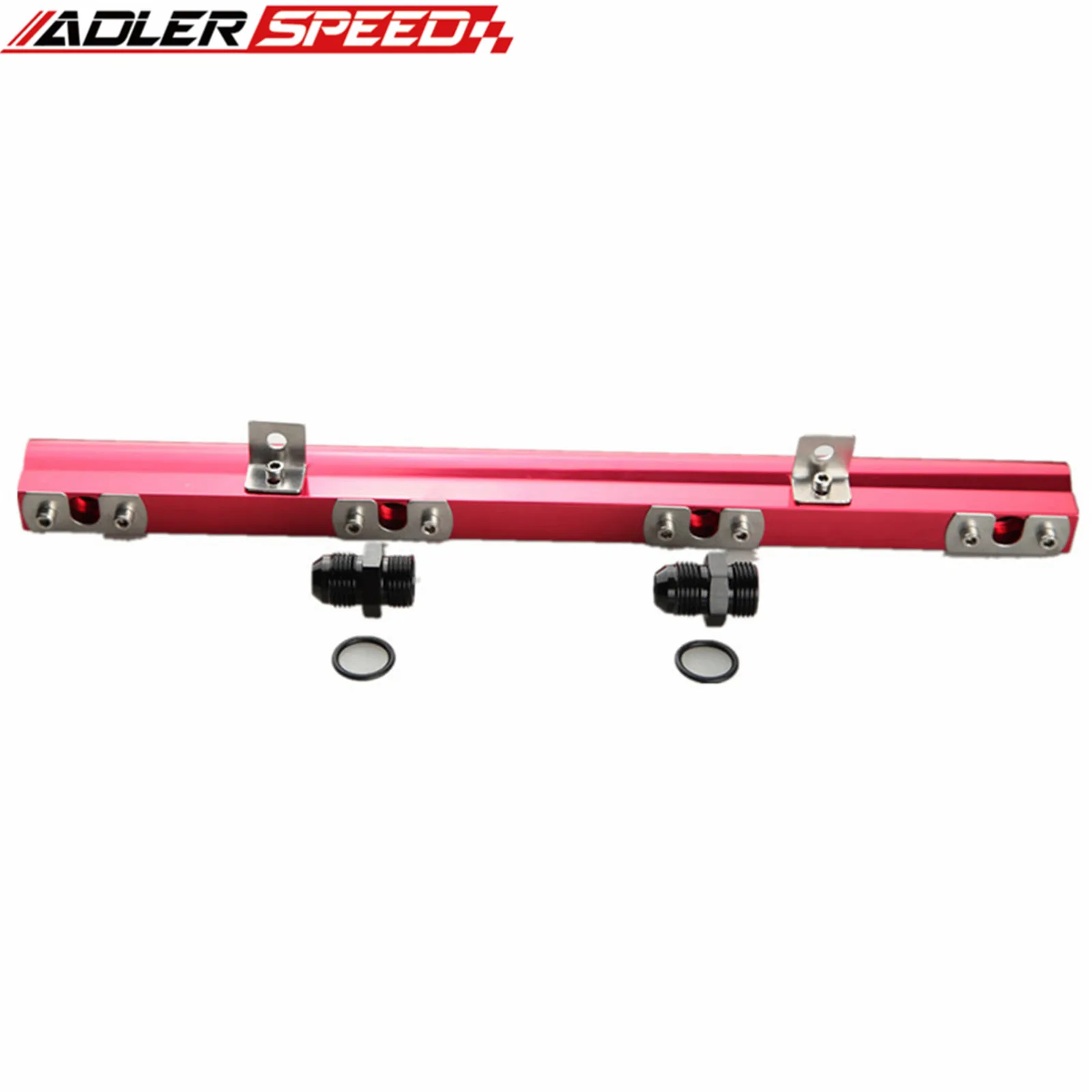 Kit de inyector de riel de combustible para Volvo 240 740 940 CNC, aluminio, alto flujo, azul/rojo/Negro/plateado